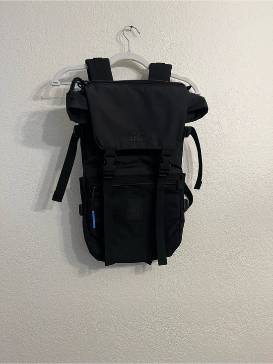 Topo Designs Other - Topo Designs Black Roll-Top Backpack